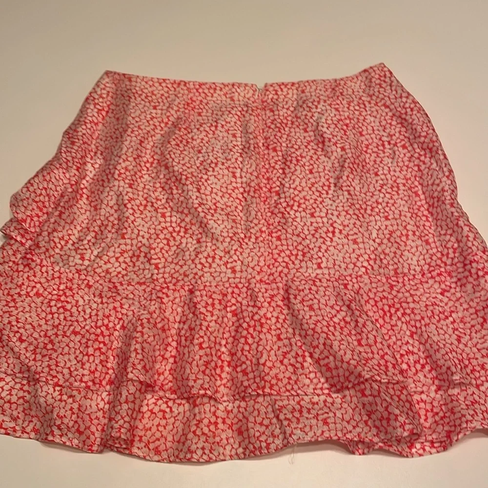Club Monaco Red‎ and White Mini Skirt Size 4